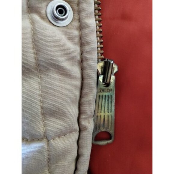 Vintage Cooper Sportswear Flight Bomber Jacket Fur Collar Puffer Coat Size 42 - Picture 14 of 16